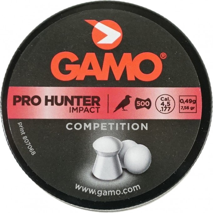 Пули пневматические GAMO Pro-hunter 4,5мм (500шт) 100шт 6321934-MP