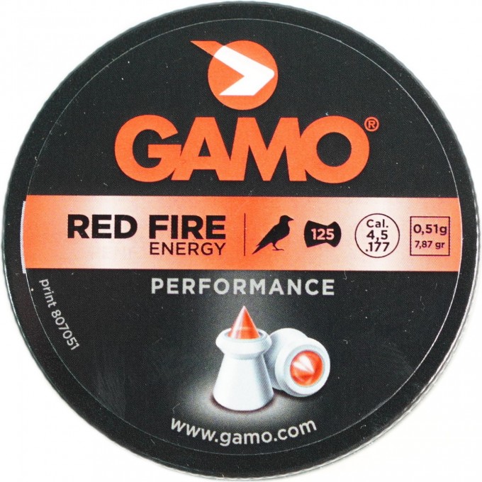 Пули пневматические GAMO Red-fire 4,5мм (125шт) 6322711-B
